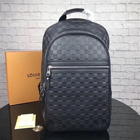 lv michael backpack|louis vuitton leather backpack.